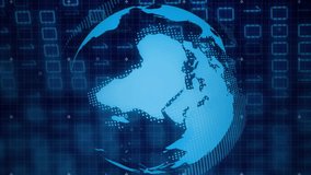 Animation of globe and diagrams over data processing. Technology and digital interface concept digitally generated video. - Powered by Shutterstock - Get 15% off with code: PIKWIZARD15