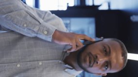 Animation of 5g and 4g text over african american businessman using smartphone. Global connections, business, finance, data processing and digital interface concept digitally generated video. - Powered by Shutterstock - Get 15% off with code: PIKWIZARD15