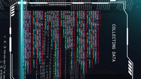 Animation of blue scanner beams and collecting data file processing over dark computer servers. Connection, data, processing, business, digital interface and communication, digitally generated video. - Powered by Shutterstock - Get 15% off with code: PIKWIZARD15