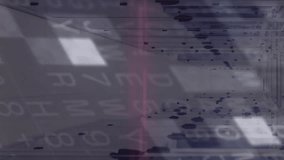 Overlaying digital data and numbers, futuristic server room with red light animation. Technology, networking, cybersecurity, innovation, infrastructure, connectivity - Powered by Shutterstock - Get 15% off with code: PIKWIZARD15