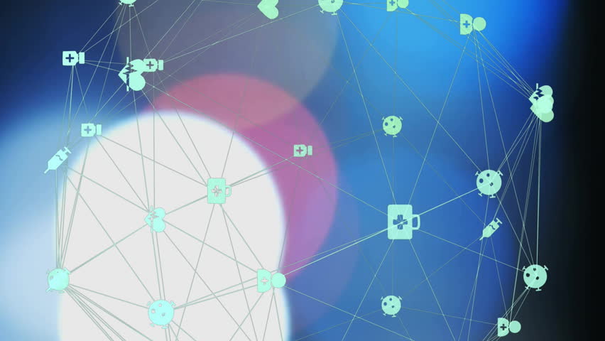 Network of social media icons and data processing over financial graph animation. Technology, digital, networking, finance, analytics, economy - Powered by Shutterstock - Get 15% off with code: PIKWIZARD15