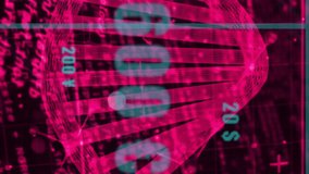 Animation of DNA strand with financial data charts and currency symbols overlay. Biotechnology, finance, genetics, data visualization, analytics, innovation - Powered by Shutterstock - Get 15% off with code: PIKWIZARD15