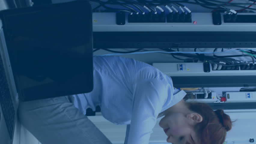 Animation of hearts over caucasian businesswoman in server room. global technology and digital interface concept digitally generated video. - Powered by Shutterstock - Get 15% off with code: PIKWIZARD15