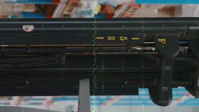 Animation of data processing over turret truck in warehouse. global business and digital interface concept digitally generated video. - Powered by Shutterstock - Get 15% off with code: PIKWIZARD15
