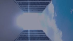 Animation of medical data processing over globe and server room. Global digital interface technology and connections concept digitally generated video. - Powered by Shutterstock - Get 15% off with code: PIKWIZARD15