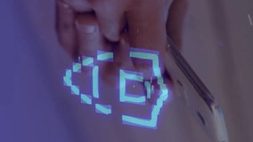 Animation of data processing over schoolboy. Global data processing digital interface and technology concept digitally generated video. - Powered by Shutterstock - Get 15% off with code: PIKWIZARD15