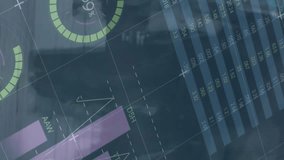 Animation of statistical data processing over time-lapse of people walking on the street. Business data and analytics technology concept - Powered by Shutterstock - Get 15% off with code: PIKWIZARD15