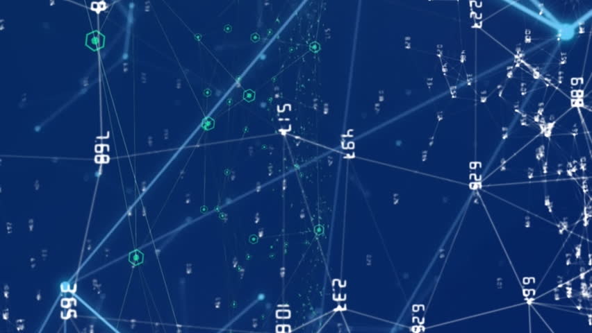 Animation of question mark over network of connections with data processing on blue background. Global connections, computing and digital interface concept digitally generated video. - Powered by Shutterstock - Get 15% off with code: PIKWIZARD15