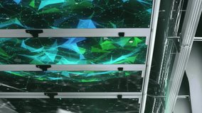 Animation of multiple digital icons and plexus networks against computer server room. Computer interface and business data storage technology concept - Powered by Shutterstock - Get 15% off with code: PIKWIZARD15