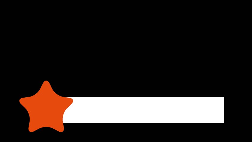 Flat style lower third animation, orange diamond title banner, modern video overlay, clean motion graphic 4K
