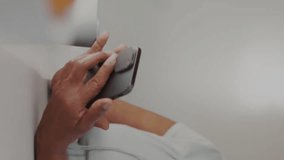 Animation of heart shape cardiograph over senior woman using smartphone. Medicine, retirement and digital interface concept digitally generated video. - Powered by Shutterstock - Get 15% off with code: PIKWIZARD15