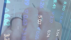 Animation of financial data processing over diverse doctors. Global medicine, connections, computing and data processing concept digitally generated video. - Powered by Shutterstock - Get 15% off with code: PIKWIZARD15