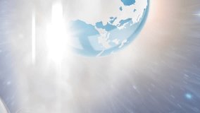 Digital animation of robotic hand and human hand against globe in space. global networking and futuristic technology concept - Powered by Shutterstock - Get 15% off with code: PIKWIZARD15