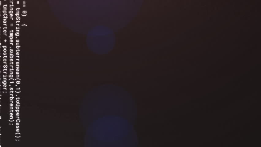 Animation of glitching data processing over bokeh spotlights and white lights on dark background. Connection, data, light, energy, processing and communication, digitally generated video. - Powered by Shutterstock - Get 15% off with code: PIKWIZARD15