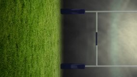 Animation of rugby balls coloured with flag of argentina at stadium. sport and competition concept digitally generated video. - Powered by Shutterstock - Get 15% off with code: PIKWIZARD15