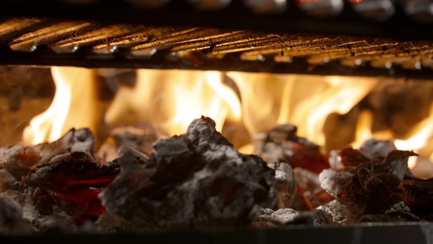 Grilled Ribeye with Red Chili and Flames - Rustic, Masculine Food Close-Up