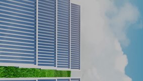 Animation of stock market data processing over solar panels on grass against blue sky. Solar energy and technology concept - Powered by Shutterstock - Get 15% off with code: PIKWIZARD15