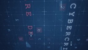 Animation of scope scanning and data processing with clock. Global digital interface data processing and technology concept digitally generated video. - Powered by Shutterstock - Get 15% off with code: PIKWIZARD15