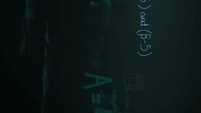 Animation of light trails over mathematical equations on black background. Mathematical equations, computing and digital interface concept digitally generated video. - Powered by Shutterstock - Get 15% off with code: PIKWIZARD15