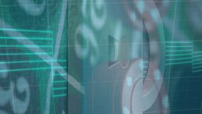 Animation of casino and padlock over data processing. Global business and digital interface concept digitally generated video. - Powered by Shutterstock - Get 15% off with code: PIKWIZARD15