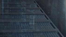 Animation of cyber security data processing over padlock and cloud icon scanning against server room. Cyber security and business data storage technology concept - Powered by Shutterstock - Get 15% off with code: PIKWIZARD15