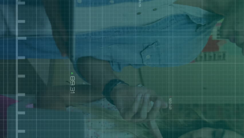 Animation of financial data processing over diverse colleagues discussing work in office. Global business, finances, computing and digital interface concept digitally generated video. - Powered by Shutterstock - Get 15% off with code: PIKWIZARD15