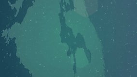 Social media notifications and interactions animation over world map background. Networking, communication, global, digital, connectivity, technology - Powered by Shutterstock - Get 15% off with code: PIKWIZARD15