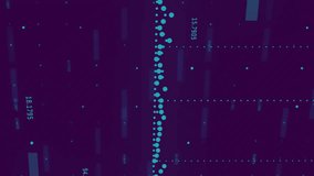 Chat bubbles and digital data processing animation over financial stock market graph. Technology, communication, finance, innovation, analytics, investment - Powered by Shutterstock - Get 15% off with code: PIKWIZARD15