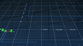 3D grid opening candlesticks, bars pulsing pie charts forming lines emerging showing market trends. Futuristic, data, analytics, technology, visualization, interface, digital - Powered by Shutterstock - Get 15% off with code: PIKWIZARD15