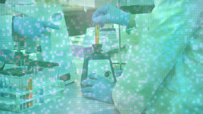 Lab technician reading protocol sheet and pipetting sample, mixing fluids for microscope analysis. Scientist, research, experimental, precision, analysis, innovation, scientific - Powered by Shutterstock - Get 15% off with code: PIKWIZARD15