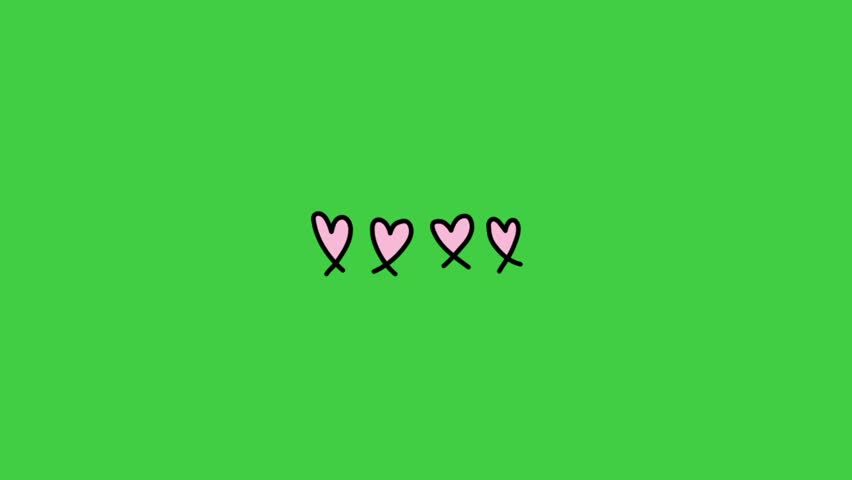 SHOTLISTlove heart animation, wedding, sketch, romantic, arrow, couple, myrealholiday, celebration, decoration, cupid doodle, green background 