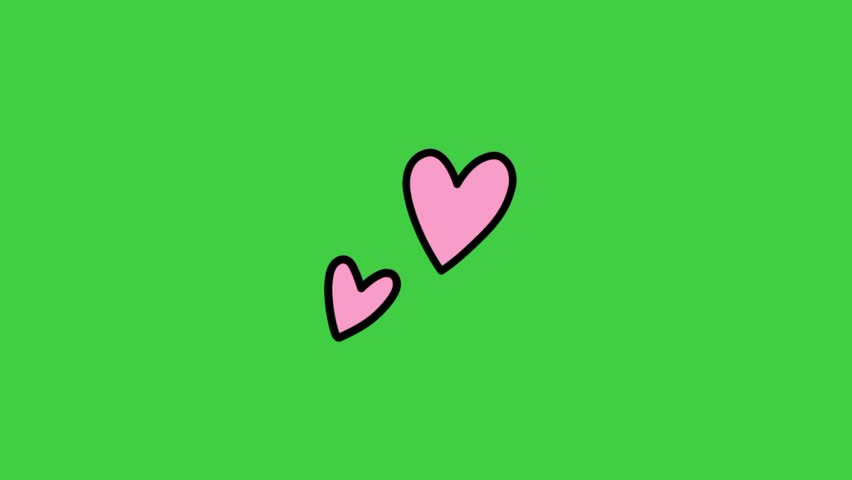 SHOTLISTlove heart animation, wedding, sketch, romantic, arrow, couple, myrealholiday, celebration, decoration, cupid doodle, green background 