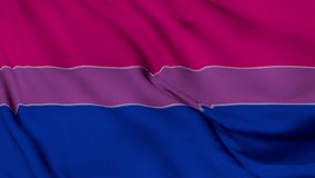 The Bisexual Pride Flag background, Realistic tricolor stripes flag its symbol of bisexuality waving in the wind, LGBTQ Bisexual community symbol Perfect Loop 4K video. - Powered by Shutterstock - Get 15% off with code: PIKWIZARD15