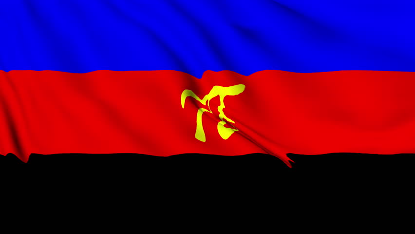 The Polyamory pride flag background. Realistic Polyamory pride flag waving in the wind. LGBTQ Polyamory community symbol Perfect Loop 4K video.