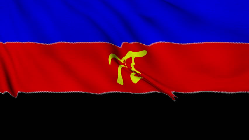 The Polyamory pride flag background. Realistic Polyamory pride flag waving in the wind. LGBTQ Polyamory community symbol Perfect Loop 4K video.