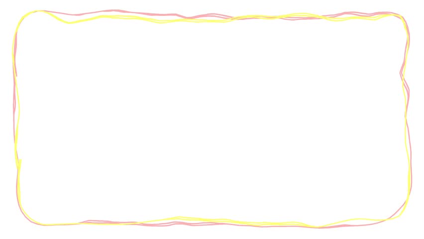 Hand-drawn Crayon Style Animated Frame

