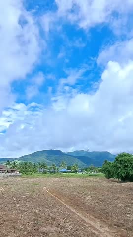 mountains, landscape, sky, clouds, blue
