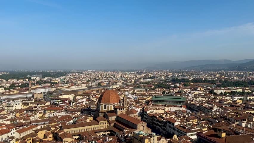 Aerial View of Florence in Italy 