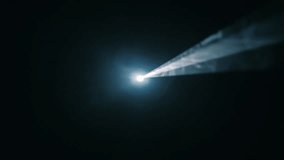 White ray scans the smoke-filled space - Powered by Shutterstock - Get 15% off with code: PIKWIZARD15