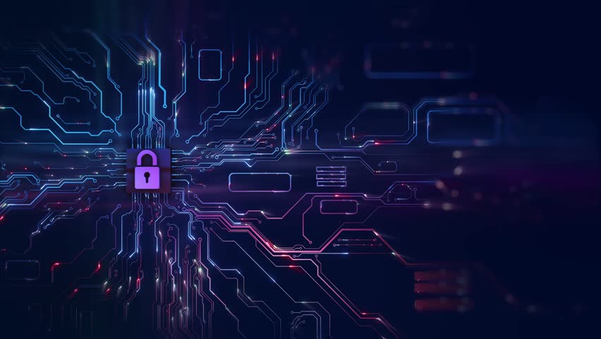 Digital Cyber security protection integrated circuit. private information security global network data. Firewall hacker attack. online system, secure data crime, virus cyber. technology information. - Powered by Shutterstock - Get 15% off with code: PIKWIZARD15