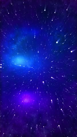 Space stars and galaxy background Flying Through The Stars And Blue Nebula In Space. Galaxy exploration through outer space technology advancements, and digital communication, glowing data networks