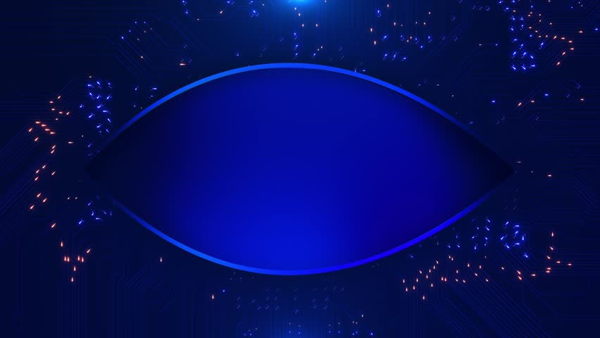 Abstract Digital Eye Particle Background. Futuristic techno 4k background. Cyber eye. Hud Animation. Code Trendy sci-fi technology Virtual. Technology, futuristic, cyber electronic virtual, innovation