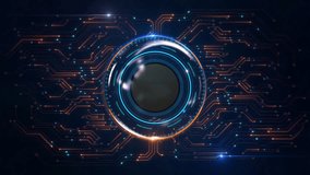 AI artificial intelligence data mining Motherboard Digital cyberpunk technology chip. Animated Circuit board futuristic processing background. Central processor CPU. cyber innovation automation 3D 4K - Powered by Shutterstock - Get 15% off with code: PIKWIZARD15