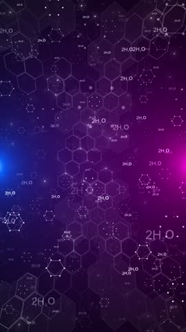 Hexagon particles movement. Hexagon Shapes Motion Healthcare hexagons. medical animation geometric crosses Geometric abstract background Medicine, Business Corporate science technology Health care