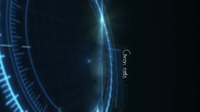 Animation of mathematical equations over globe and scope scanning. global science, data processing and connections concept digitally generated video. - Powered by Shutterstock - Get 15% off with code: PIKWIZARD15