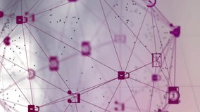 Animation of network of connections over globe. Global education connections digital interface and technology concept digitally generated video. - Powered by Shutterstock - Get 15% off with code: PIKWIZARD15