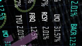 Animation of stock market over data processing. Global business and digital interface concept digitally generated video. - Powered by Shutterstock - Get 15% off with code: PIKWIZARD15