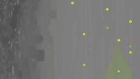 Animation of binary coding and stock market data processing against aerial view of cityscape. Global economy and business technology concept - Powered by Shutterstock - Get 15% off with code: PIKWIZARD15