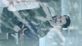 Animation of online security padlock and data processing over diverse business people in office. Global business, finance, computing and data processing concept digitally generated video. - Powered by Shutterstock - Get 15% off with code: PIKWIZARD15