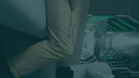 Animation of human brain and medical data processing over businessman wearing vr headset. global science, digital interface, technology and networking concept digitally generated video. - Powered by Shutterstock - Get 15% off with code: PIKWIZARD15